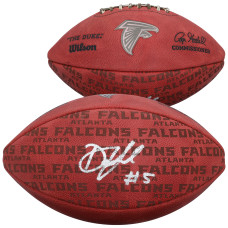 Drake London Atlanta Falcons Autographed Fanatics Authentic Duke Showcase Football