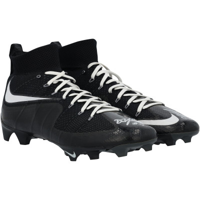 Drake London Atlanta Falcons Autographed Fanatics Authentic Game-Used Black Nike Cleats from the 2025-26 NFL Season - NF70452937-38