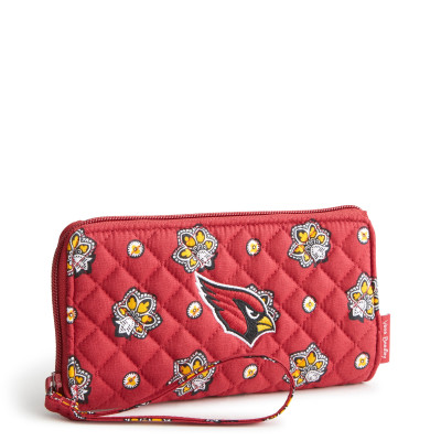 Женская Arizona Cardinals Vera Bradley RFID Front-Zip Wristlet