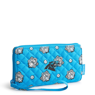Женская Carolina Panthers Vera Bradley RFID Front-Zip Wristlet