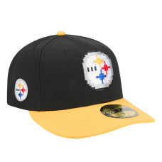 Бейсболка Pittsburgh Steelers New Era Black/Gold Pixel Curved 59FIFTY Бейсболка Pittsburgh Steelers New Era Black/Gold Pixel Curved 59FIFTY