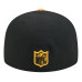 Бейсболка Pittsburgh Steelers New Era Black/Gold Pixel Curved 59FIFTY