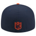 Бейсболка Chicago Bears New Era Navy/Orange Pixel Curved 59FIFTY