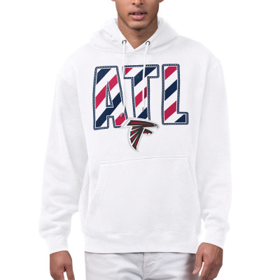 Толстовка Atlanta Falcons Starter White Stars & Stripes Graphic