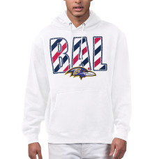 Толстовка Baltimore Ravens Starter White Stars & Stripes Graphic Толстовка Baltimore Ravens Starter White Stars & Stripes Graphic