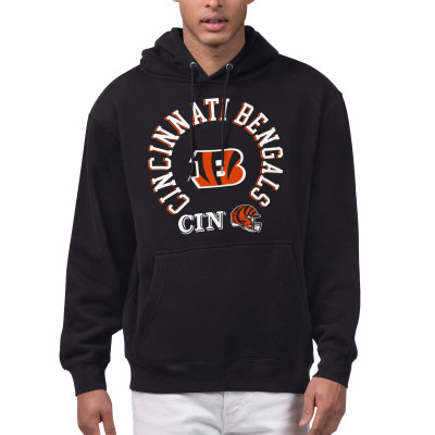 Толстовка Cincinnati Bengals Starter Black All-Around Fan Graphic