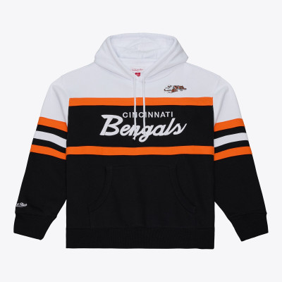 Толстовка Cincinnati Bengals Mitchell & Ness Black Head Coach