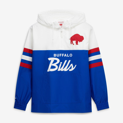 Ветровка Buffalo Bills Mitchell & Ness Royal Head Coach Anorak Quarter-Zip Jacket