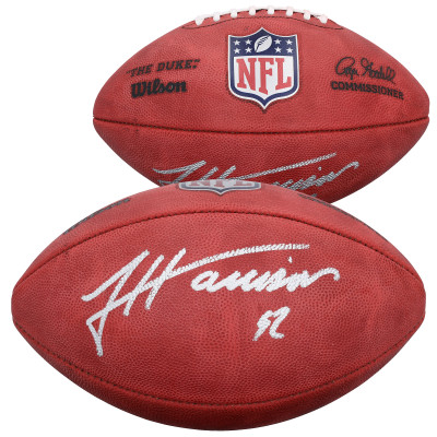 James Harrison Pittsburgh Steelers Autographed Fanatics Authentic Duke Full Color Football