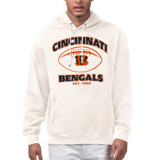 Толстовка Cincinnati Bengals Starter Cream Kickoff Fleece Толстовка Cincinnati Bengals Starter Cream Kickoff Fleece