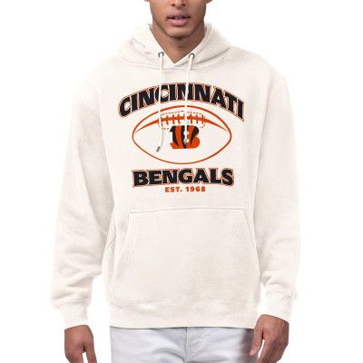 Толстовка Cincinnati Bengals Starter Cream Kickoff Fleece