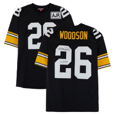 Джерси с автографом Rod Woodson Pittsburgh Steelers Fanatics Authentic Black Mitchell & Ness Authentic with 'HOF 09 Inscription Джерси с автографом Rod Woodson Pittsburgh Steelers Fanatics Authentic Black Mitchell & Ness Authentic with 'HOF 09 Inscription
