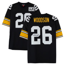 Джерси с автографом Rod Woodson Pittsburgh Steelers Fanatics Authentic Black Mitchell & Ness Authentic