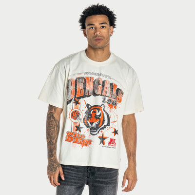 Футболка Unisex Cincinnati Bengals The Wild Collective Cream Oversized Graphic Streetwear