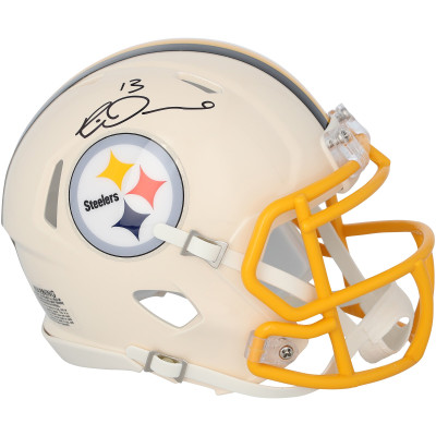 Rico Dowdle Pittsburgh Steelers Autographed Fanatics Authentic Riddell Retro Speed Mini Helmet