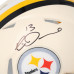 Rico Dowdle Pittsburgh Steelers Autographed Fanatics Authentic Riddell Retro Speed Mini Helmet