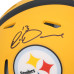 Rico Dowdle Pittsburgh Steelers Autographed Fanatics Authentic Riddell 2025 Alternate Speed Mini Helmet