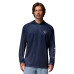 Футболка Dallas Cowboys Columbia PFG Navy Terminal Tackle Gradient Omni-Wick Raglan Long Sleeve Hoodie