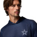 Футболка Dallas Cowboys Columbia PFG Navy Terminal Tackle Gradient Omni-Wick Raglan Long Sleeve Hoodie
