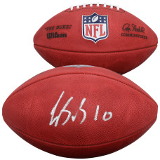 Luther Burden III Chicago Bears Autographed Fanatics Authentic Duke Full Color Football