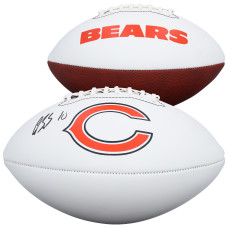 Luther Burden III Chicago Bears Autographed Fanatics Authentic Franklin White Panel Football Luther Burden III Chicago Bears Autographed Fanatics Authentic Franklin White Panel Football