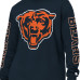 Футболка Chicago Bears Starter Navy Clutch Hit II Long-Sleeve
