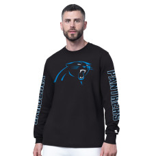 Футболка Carolina Panthers Starter Black Clutch Hit II Long-Sleeve