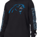 Футболка Carolina Panthers Starter Black Clutch Hit II Long-Sleeve