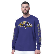 Футболка Baltimore Ravens Starter Purple Clutch Hit II Long-Sleeve