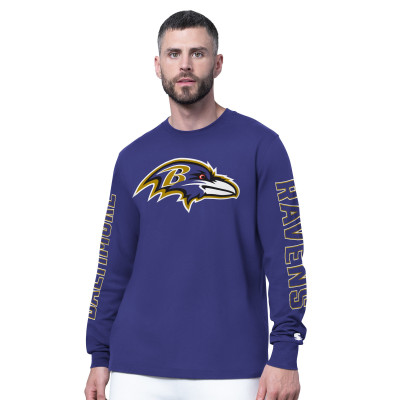 Футболка Baltimore Ravens Starter Purple Clutch Hit II Long-Sleeve