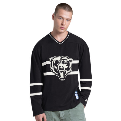 Футболка с длинным рукавом Chicago Bears Starter Black/White Lineup