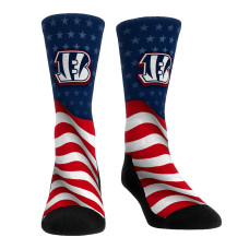 Носки Unisex Cincinnati Bengals Rock Em Patriotic Flag Crew
