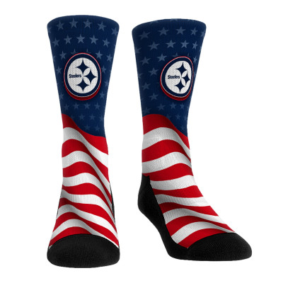 Носки Unisex Pittsburgh Steelers Rock Em Patriotic Flag Crew