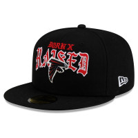 Бейсболка Atlanta Falcons New Era x Born x Raised 59FIFTY - Black