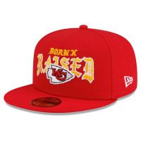 Бейсболка Kansas City Chiefs New Era x Born x Raised 59FIFTY - Red
