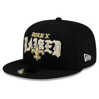 Бейсболка New Orleans Saints New Era x Born x Raised 59FIFTY - Black