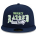 Бейсболка Seattle Seahawks New Era x Born x Raised 59FIFTY - College Navy