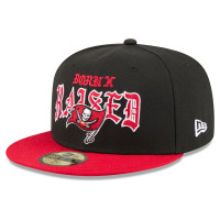 Бейсболка Tampa Bay Buccaneers New Era x Born x Raised 59FIFTY - Black/Red