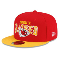 Бейсболка Kansas City Chiefs New Era x Born x Raised 9FIFTY - Red/Gold