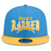 Бейсболка Los Angeles Chargers New Era x Born x Raised 9FIFTY - Powder Blue/Gold