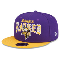 Бейсболка Minnesota Vikings New Era x Born x Raised 9FIFTY - Purple/Gold