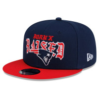 Бейсболка New England Patriots New Era x Born x Raised 9FIFTY - Navy/Red