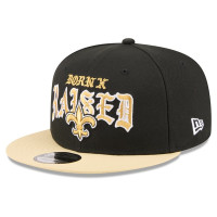 Бейсболка New Orleans Saints New Era x Born x Raised 9FIFTY - Black/Gold