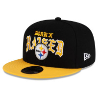 Бейсболка Pittsburgh Steelers New Era x Born x Raised 9FIFTY - Black/Gold