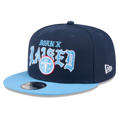 Бейсболка Tennessee Titans New Era x Born x Raised 9FIFTY - Navy/Light Blue