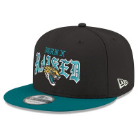 Бейсболка Jacksonville Jaguars New Era x Born x Raised 9FIFTY - Black/Teal