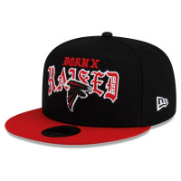 Бейсболка Atlanta Falcons New Era x Born x Raised 9FIFTY - Black/Red