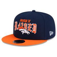 Бейсболка Denver Broncos New Era x Born x Raised 9FIFTY - Navy/Orange