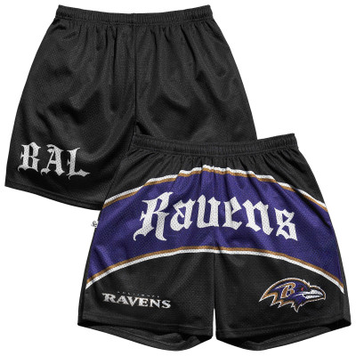 Шорты Baltimore Ravens Chalk Line Black Victorian Retro