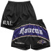 Шорты Baltimore Ravens Chalk Line Black Victorian Retro Шорты Baltimore Ravens Chalk Line Black Victorian Retro